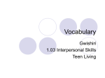 Vocabulary 1.03 Interpersonal Skills