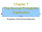 Chapter 7 The Normal Probability Distribution