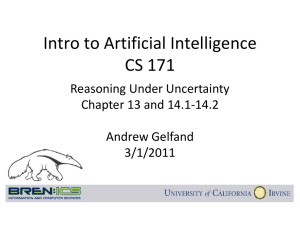 CS171 - Intro to AI - Discussion Section 4