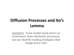 Diffusion Processes and Ito`s Lemma