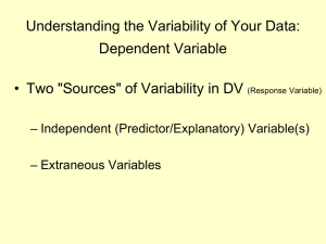 Understanding Variability and Statistical Decision