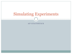 Simulating Experiments