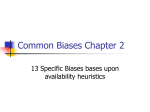 Common Biases Chapter 2