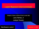 Logistic Regression & Survival Analysis