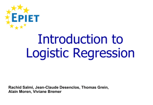 Introduction to logistic regression