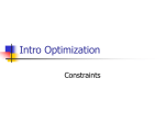 Intro Optimization - University of Utah Economics