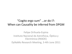 Cogito ergo sum” …or do I?: Causality vs Statistical