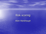Risk scoring - Cardiff PICU