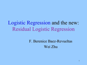Residual Logistic Regression