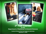 1st Year Courses - Western University
