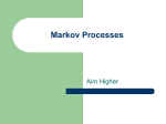 Markov Processes - Oldham Sixth Form College