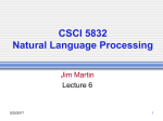 LSA.303 Introduction to Computational Linguistics