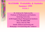 MATH408: PROBABILITY & STATISTICS