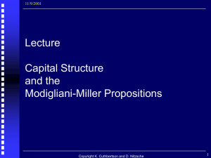 CONSEQUENCES OF MM - City University London