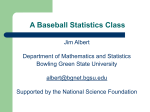 A Baseball Statistics Course