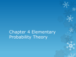 Chapter 4 Elementary Probability Theory