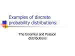 Examples of discrete probability distributions
