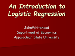 An Introduction to Logistic Regression