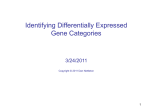 Identifying Differentially Expressed Gene Categories