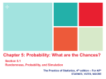 Section 5.1 Introduction to Probability and