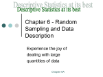 Ch 6A Random Sampling & Data Descriptions