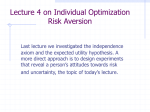 Risk Aversion Lecture