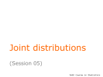 Joint distributions