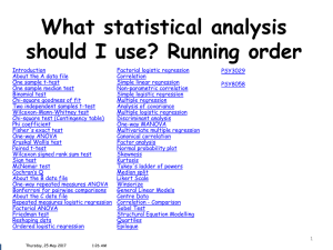 What statistical analysis should I use?