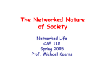 Networked Nature of Society - the Department of Computer and