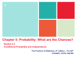 Section 5.3 Conditional Probability and the