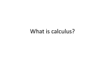 What is calculus? (I still don`t know!)