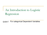 17 An Introduction to Logistic Regression
