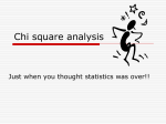 Chi square analysis