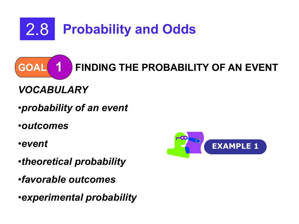 2 8 Probability And Odds