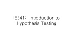 2. Hypothesis Testing