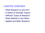WHAT IS RESEARCH ALL ABOUT, ANYWAY?