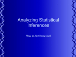 Analyzing Statistical Inferences: A Review