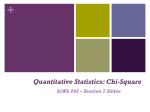 Descriptive Statistics: Chi