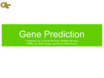 Gene Prediction - Compgenomics2010