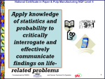 Apply knowledge of statistics and probability to critically