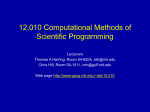 12.010 Computational Methods of Scientific Programming