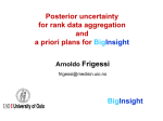 Posterior uncertainty for rank data aggregation and a priori plans for