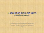 Estimating Sample Size
