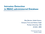 Intrusion Detection in RBAC