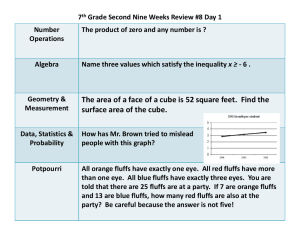 7th Grade Second Nine Weeks Review #8 Day 1