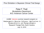 Prior Elicitation in Bayesian Clinical Trial Design