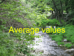 Lecture 06. Average values