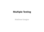 Accounting for Multiple Testing