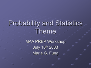 Probability and Statistics Theme
