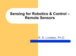Sensing for Robotics & Control – Remote Sensors